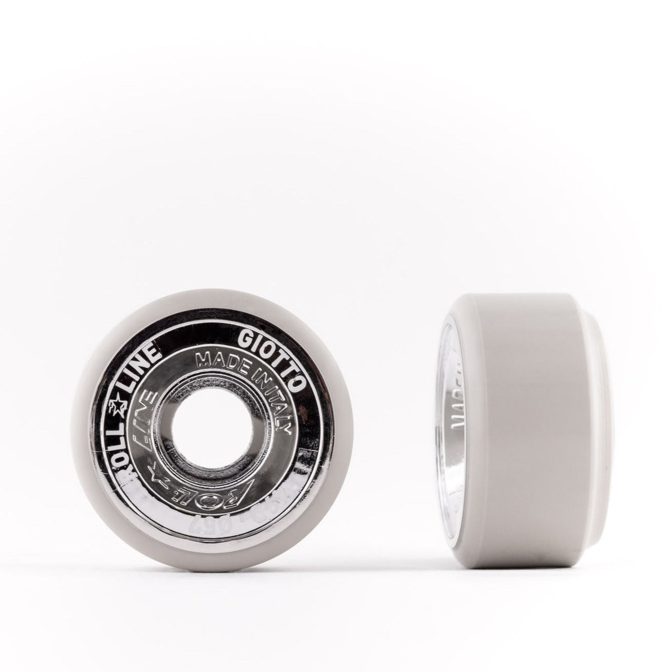 Roll Line Giotto 57mm Wheels 8 Pack - Premium Roller Skate Wheels for Artistic Skating, Rink & Outdoor Use