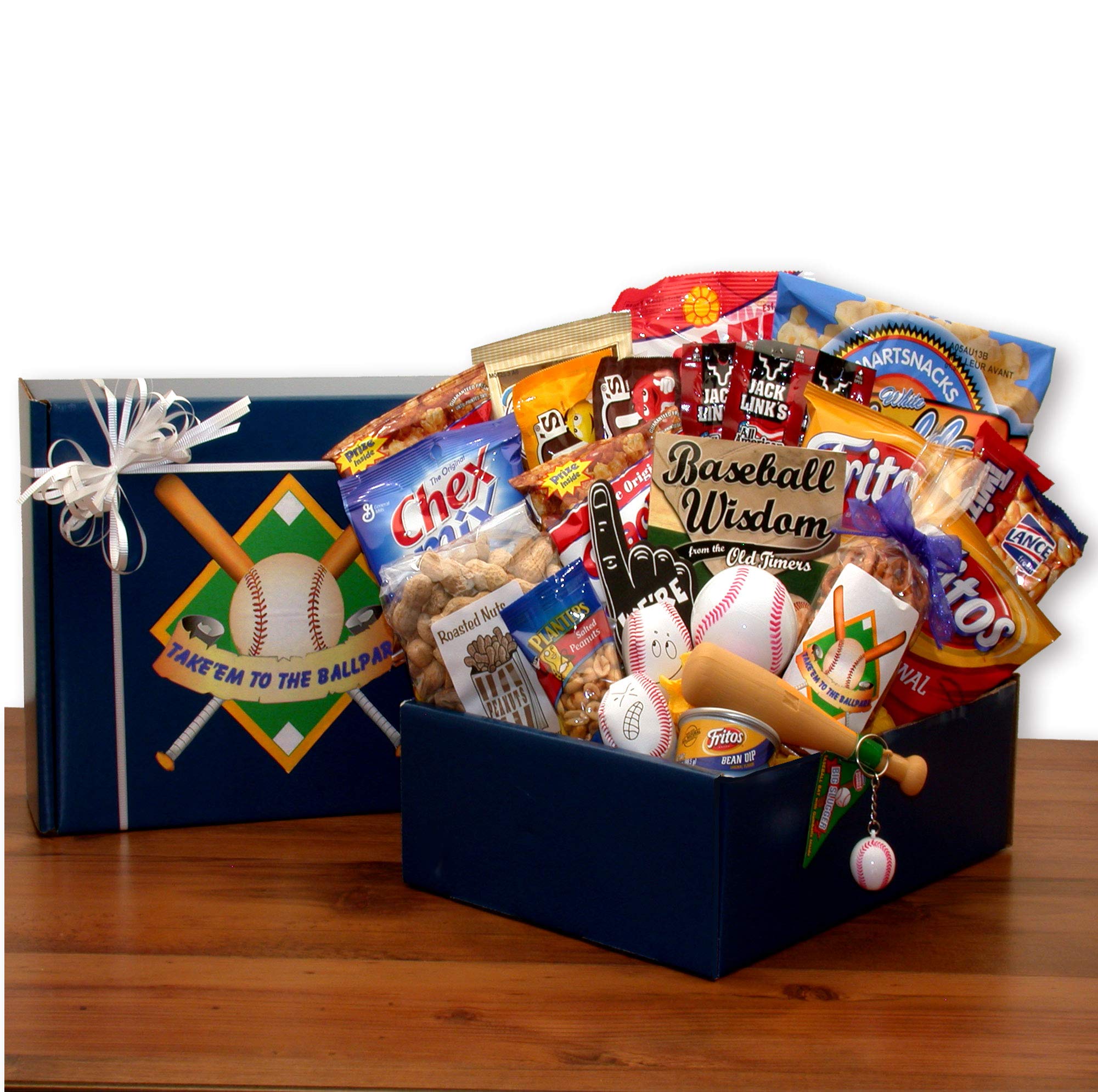Baseball Fan Gift Basket - Perfect Baseball Themed Present for Players & Fans - Great for Birthdays, Game Days & Sports Lovers