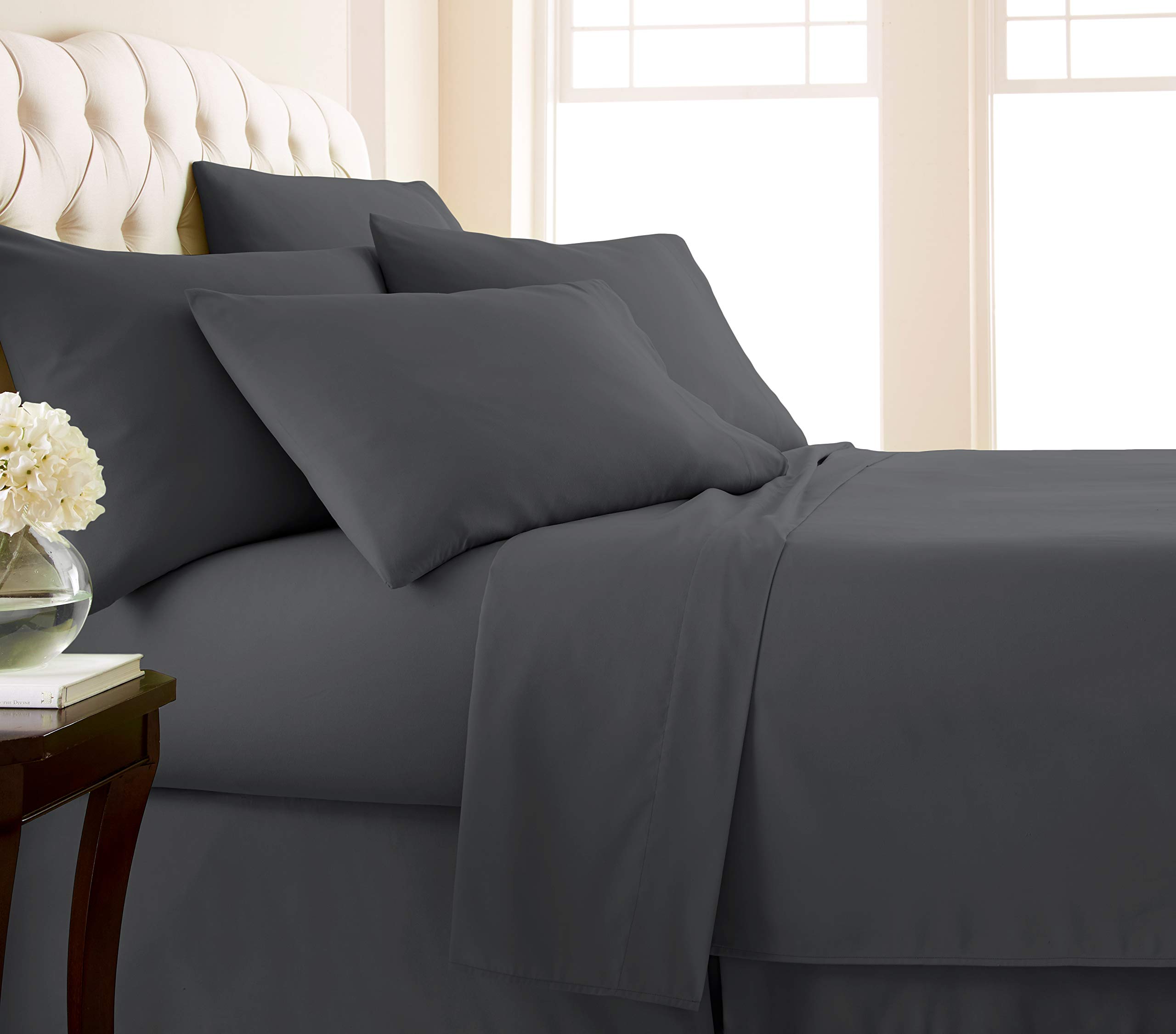 Premium 100% Long Staple Cotton 4-Piece Bed Sheet Set - Extra Soft 800 Thread Count Luxury Sheets with Deep 22