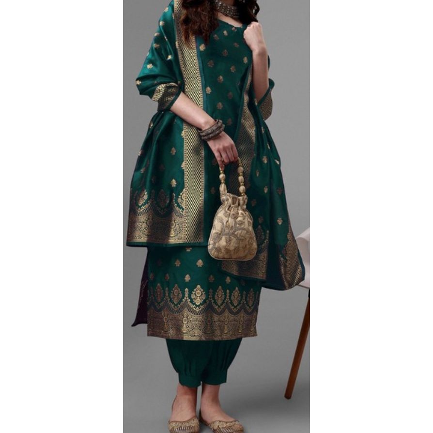 Stylish Green Sleeveless Kurta Set with Pants & Dupatta - Perfect for Indian Festivals, Weddings & Summer Outfits