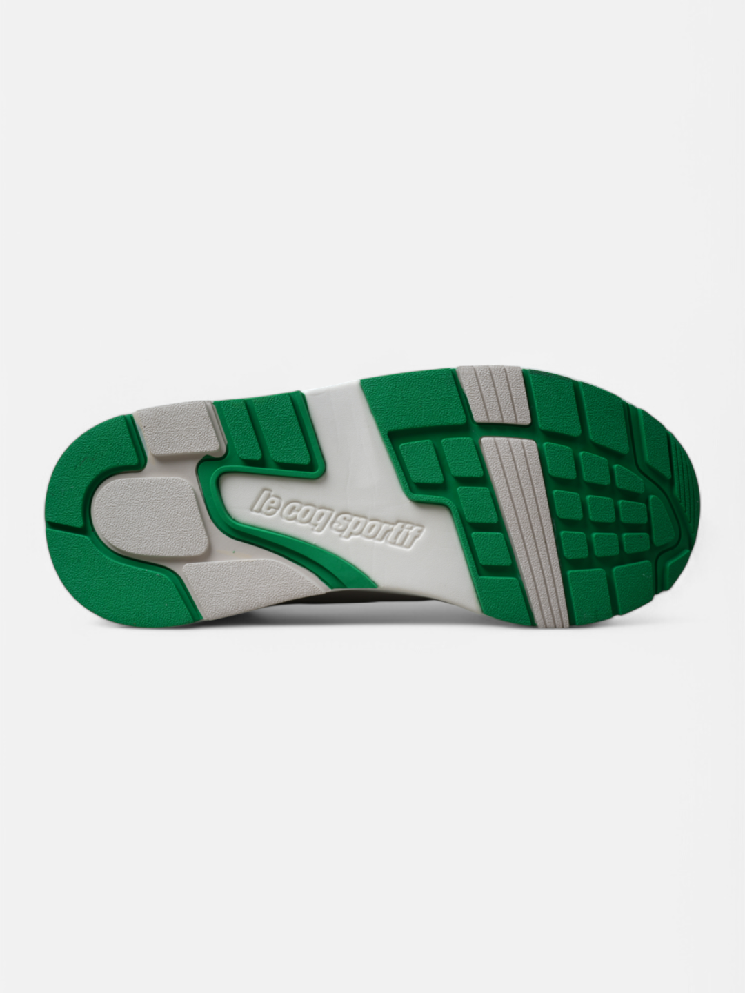 Le Coq Sportif R1100 Classic Sneakers - White & Green Retro Running Shoes for Men & Women | Comfortable Casual Wear for Gym, Walking & Everyday Fashion