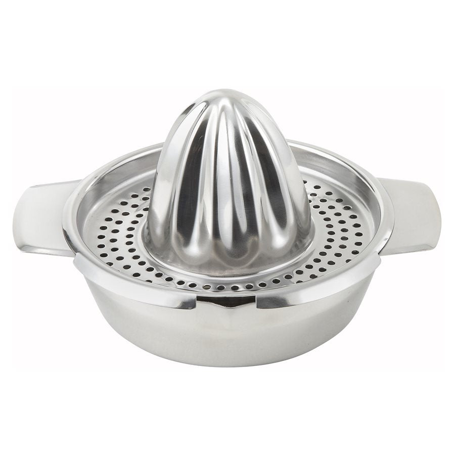 Premium Winco Heavy Duty Hand Press Citrus Juicer - Stainless Steel Lemon Squeezer for Fresh Orange, Lime & Grapefruit Juice - Perfect for Home Bars, Restaurants & Healthy Juicing