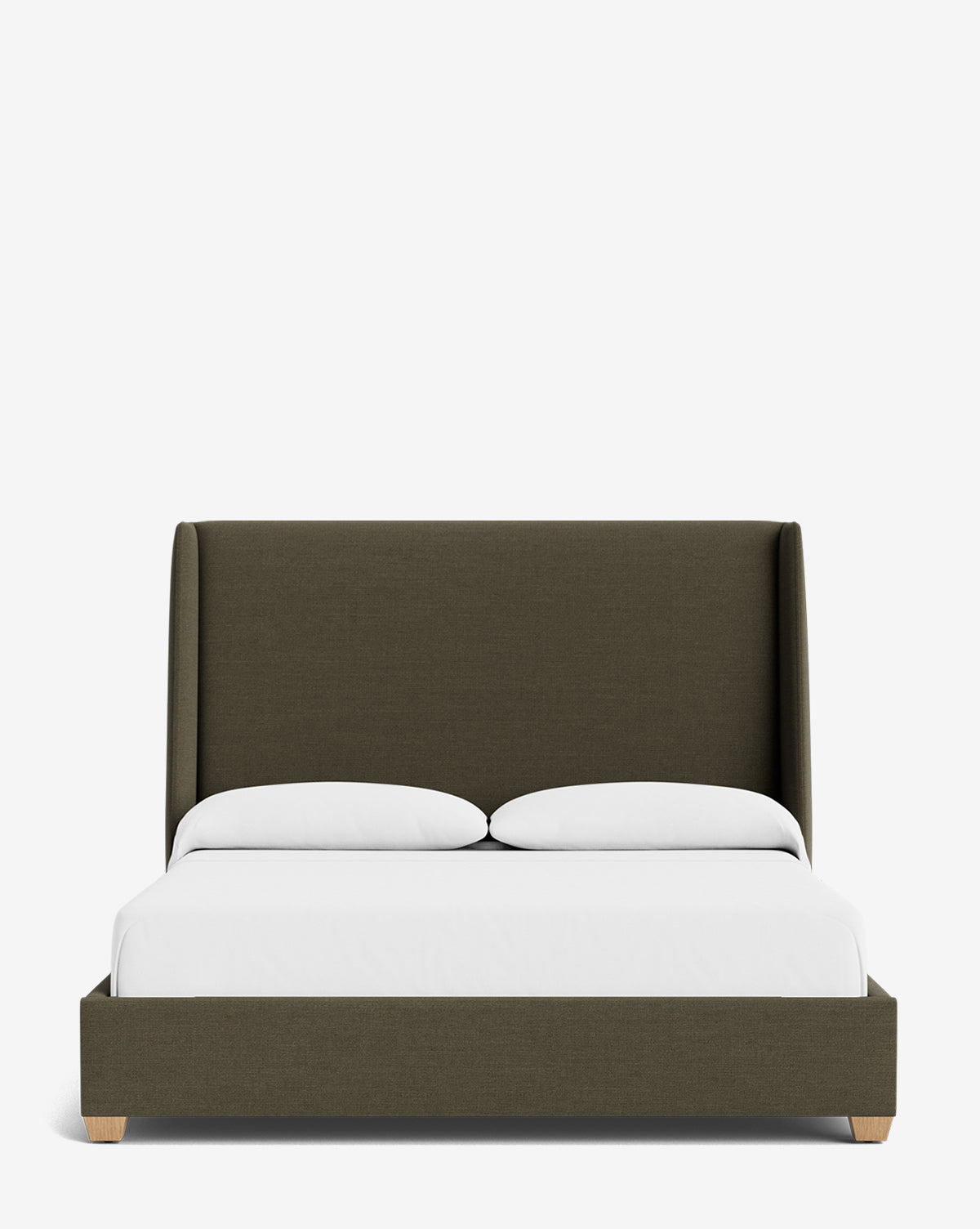 Walt Bed Tall Headboard - Queen Size Upholstered Bed Frame with Adjustable Height - Perfect for Modern Bedroom Decor & Small Spaces