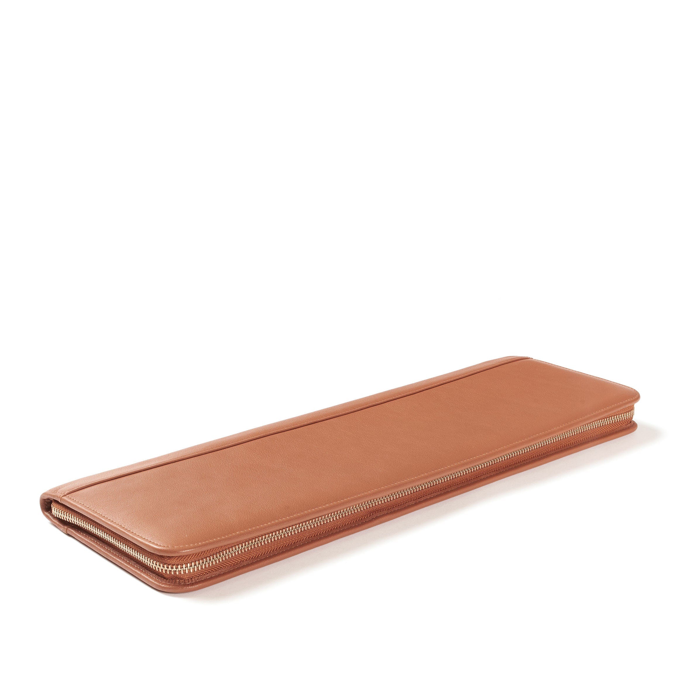 Premium Leather Tie Case in Cognac Brown - Organize & Protect Your Neckties for Work, Travel & Special Occasions
