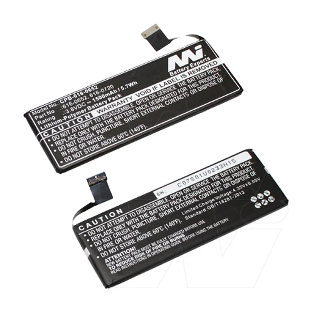 3.8V 1500mAh LiPo Replacement Battery for iPhone - Long Lasting Power for Apple Smartphones (Perfect for Travel, Work & Daily Use)