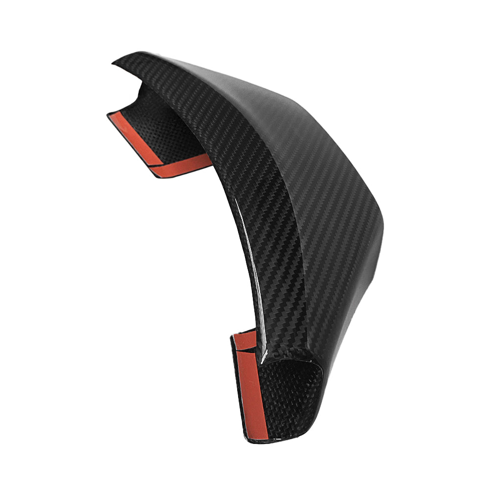 Premium Real Carbon Fiber Steering Wheel Trim Cover for 2024+ Tesla Model 3 Highland & 2025+ Model Y Juniper - 1x1 Plain Weave & 2x2 Twill Weave Options - Upgrade Your Tesla Interior with Luxury Carbon Fiber Accessories for Enhanced Driving Experience
