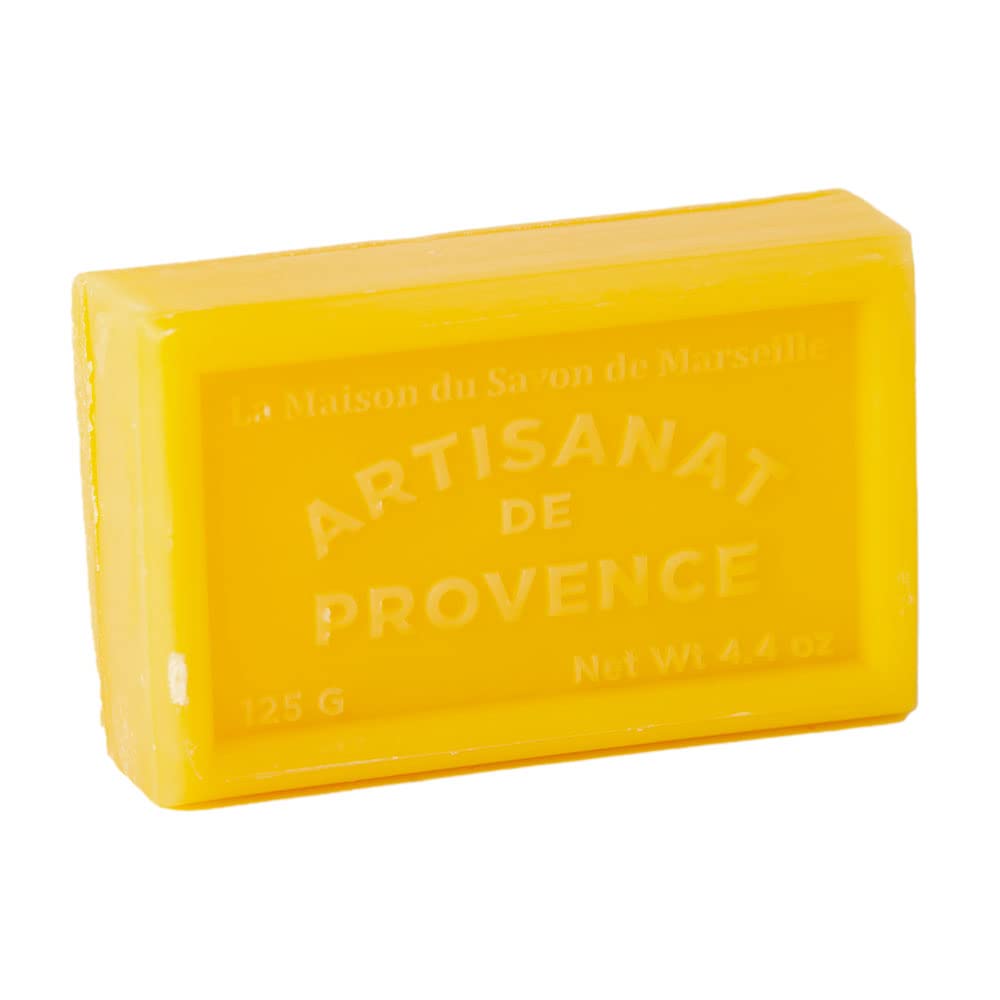 Maison Du Savon De Marseille - Organic Shea Butter French Soap Bar (125g) with Summers Day Fragrance | Natural Skin Care for Dry & Sensitive Skin | Perfect for Bath, Shower & Gift