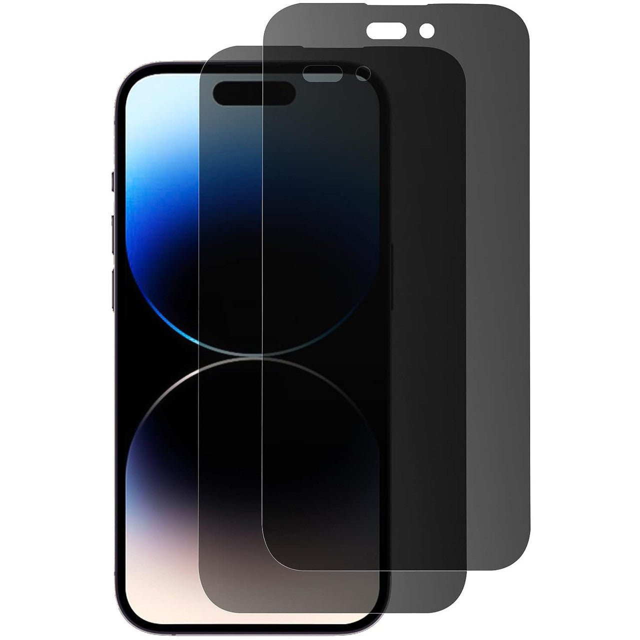 iPhone 15 Pro Max Privacy Screen Protector 2 Pack - Anti-Spy Tempered Glass for Privacy Protection - Perfect for Office, Banking & Public Use