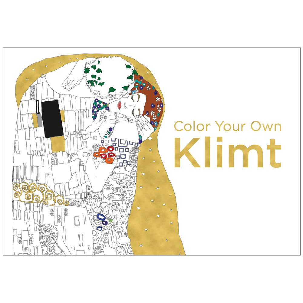 Color Your Own Klimt Coloring Book - Creative Art Therapy for Adults & Kids - Relaxing DIY Activity for Home, Office & Travel