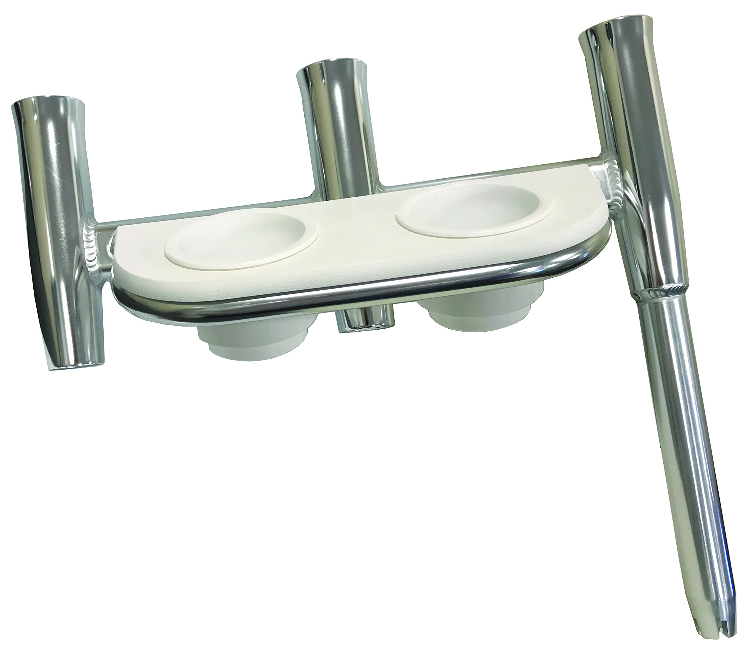 GS Triple Aluminum Kite Rod Holders - Port Side Mount for Fishing Boats | Heavy Duty Marine Grade Rod Holders for Saltwater & Freshwater Fishing | Perfect for Offshore, Inshore & Kayak Fishing