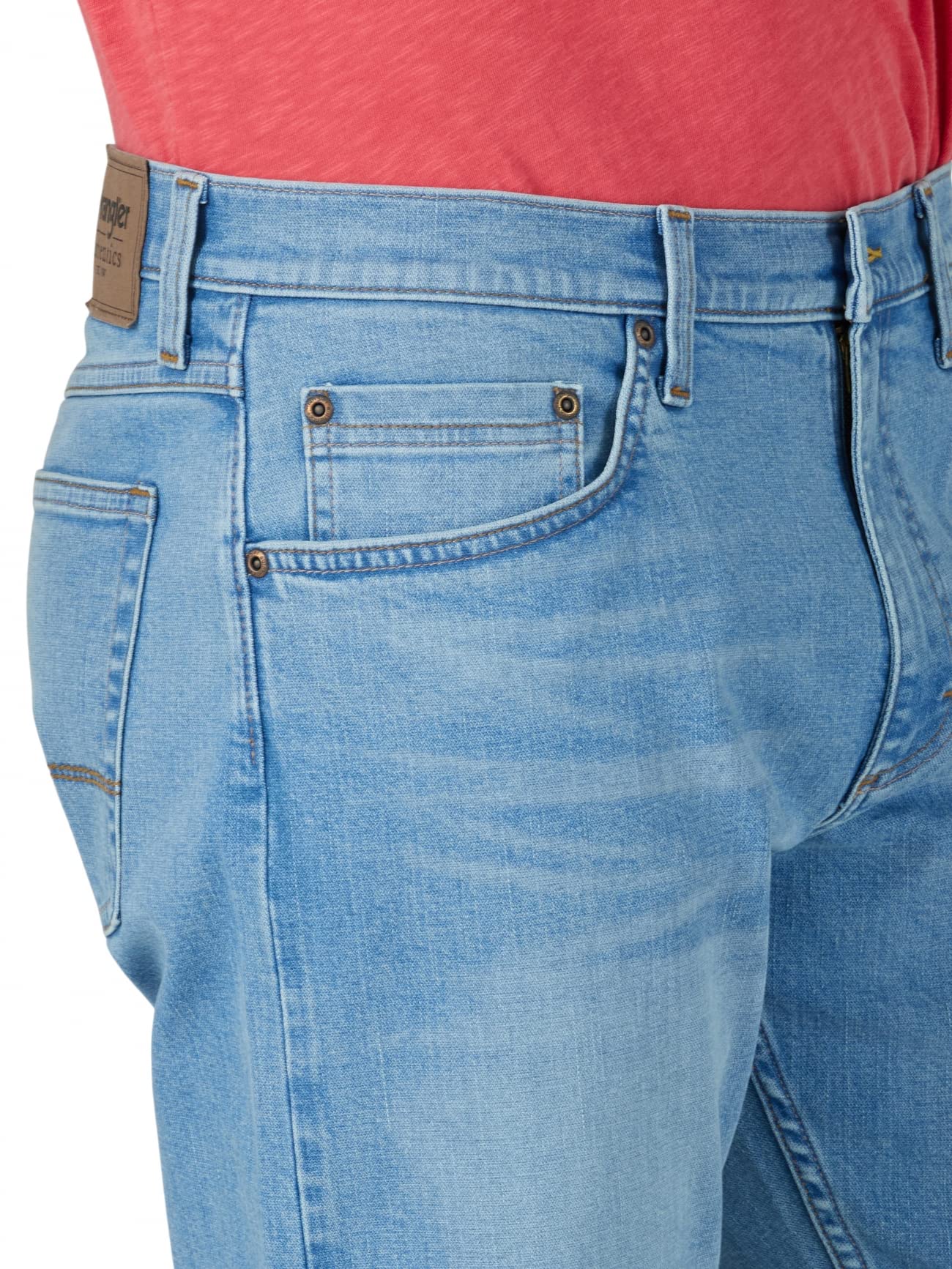 Wrangler Authentics Men's Athletic Fit Stretch Jean - Comfortable & Durable Denim Pants for Work, Casual Wear & Outdoor Activities