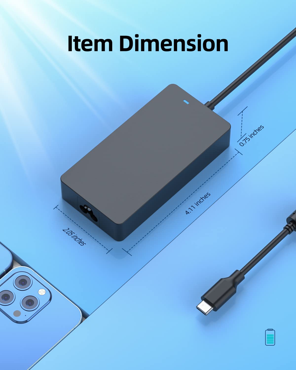 Original Title: USB C Laptop Charger Fit for Dell Inspiron 14 16 Plus 7420 7620 Vostro 7620 P157G003 P117F003 P117F004 AC Adapter Power Supply Cord   Optimized Title: **65W USB-C Laptop Charger for Dell Inspiron 14/16 Plus 7420/7620 & Vostro 7620 | Fast Charging AC Adapter Power Cord | Home, Office & Travel Use**