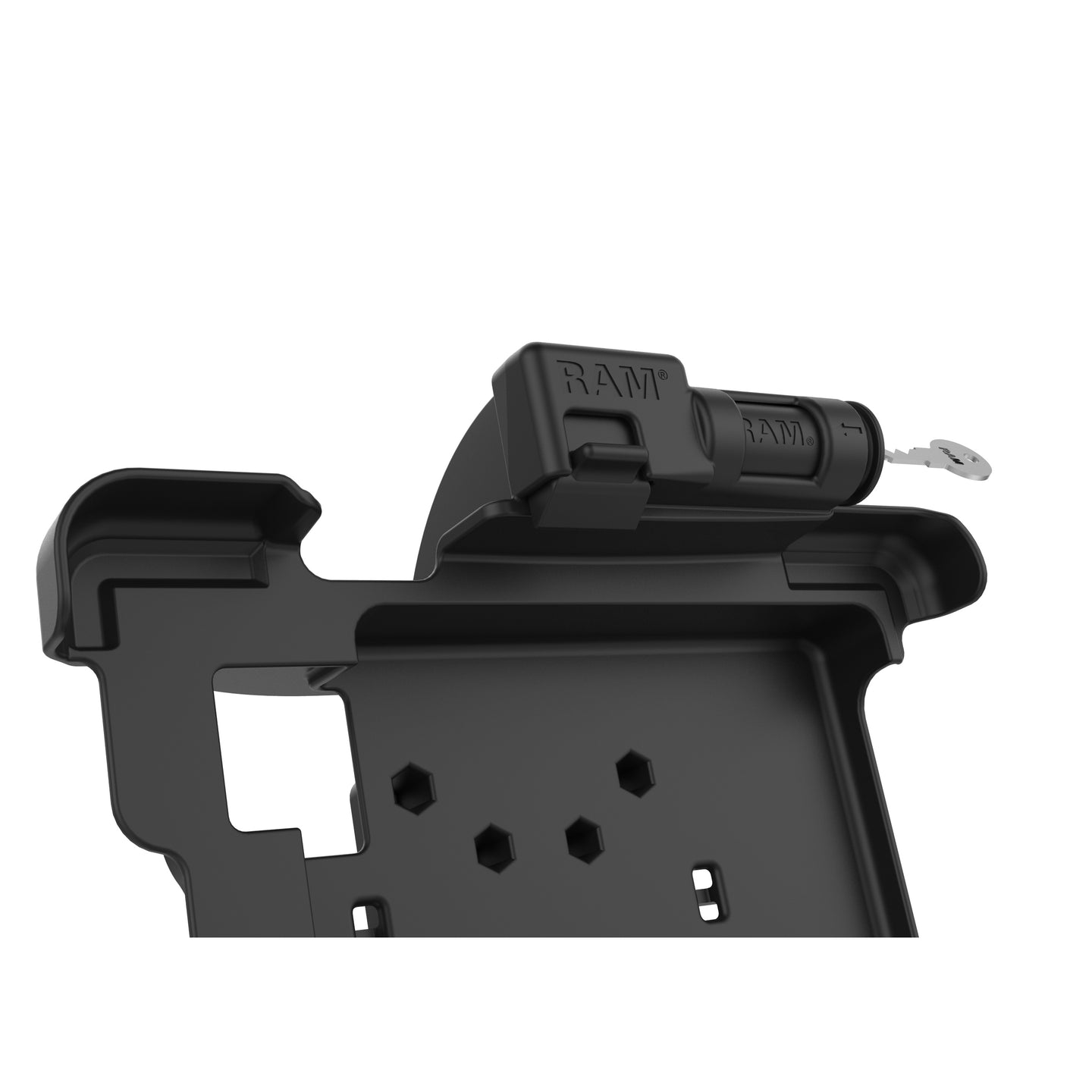 GDS® Key Locking Power & Data Dock for Zebra XSLATE L10 (RAM HOL ZE15PDKLU) - Secure Charging Station for Rugged Tablets in Warehouses & Retail Stores