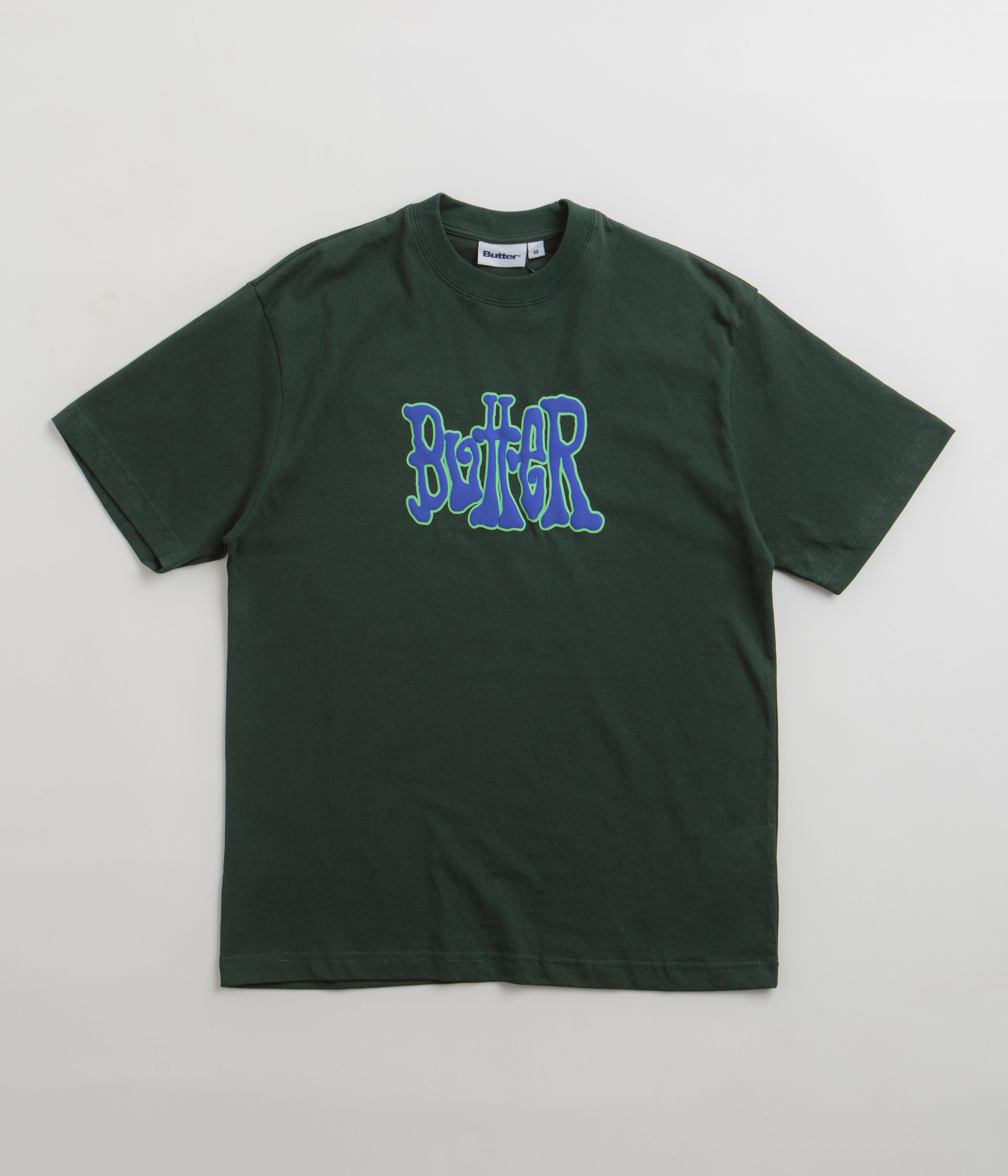 Butter Goods Tour T-Shirt for Men & Women - Dark Forest Green Casual Tee for Travel, Streetwear & Everyday Comfort