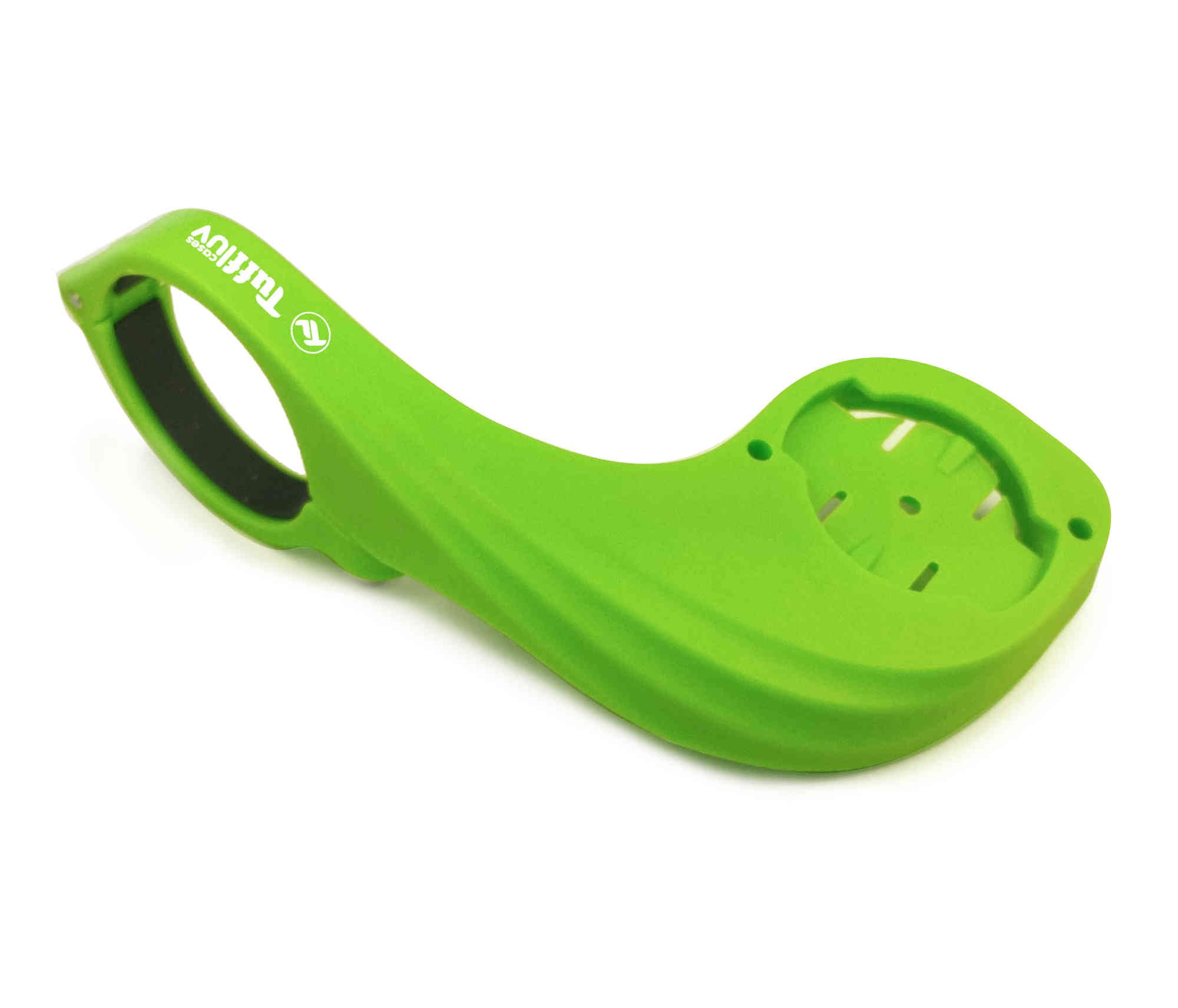 Tuff Luv Lollipop Handlebar Mount Adapter for Garmin Edge GPS Bike Computer - Green | Secure Bike GPS Mount | Perfect for Road Cycling, Mountain Biking & Outdoor Adventures