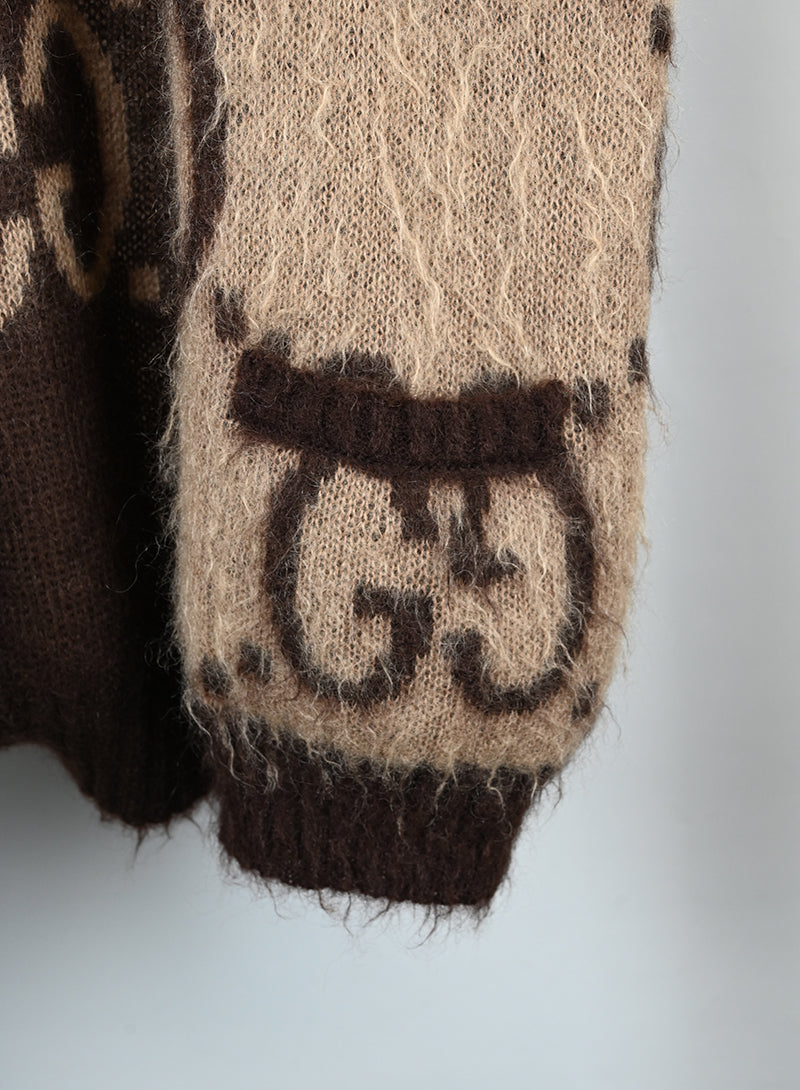 Gucci Beige GG Wool Cardigan for Women - Size XS | Luxury Knitwear for Casual Outfits & Office Wear
