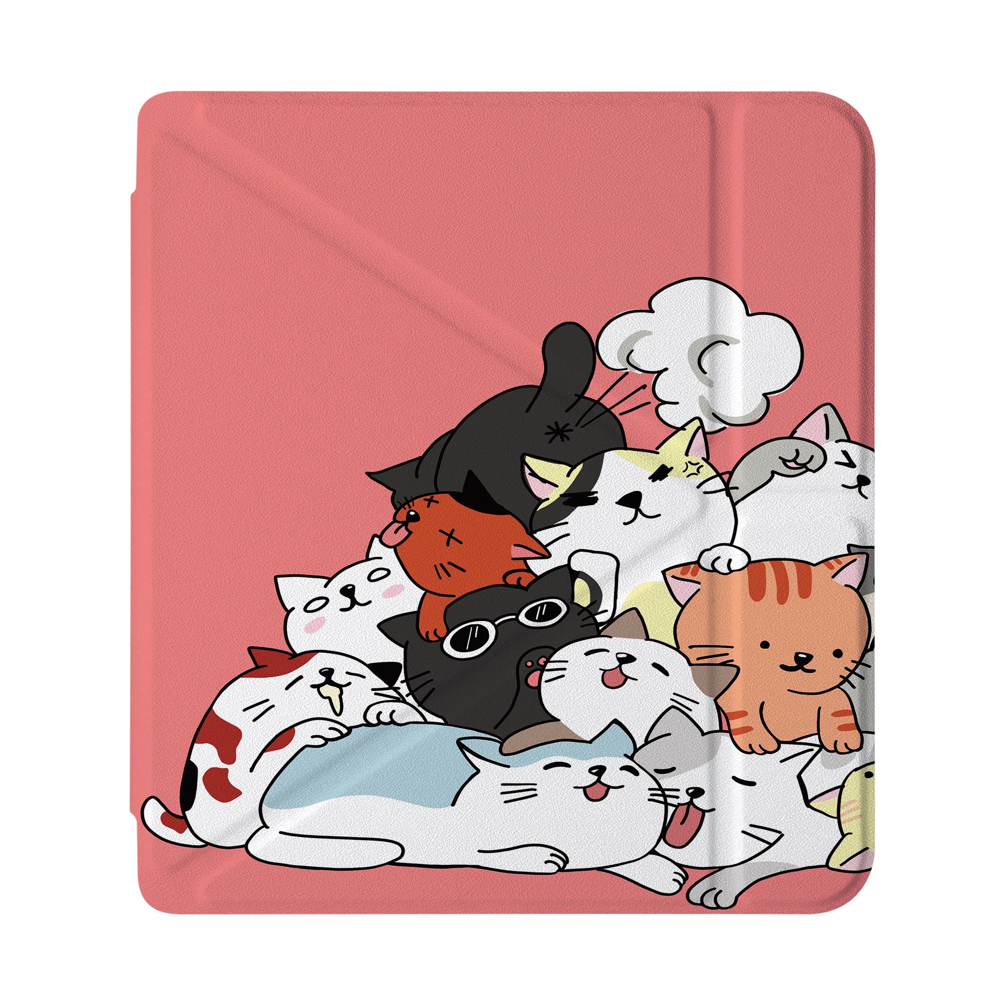 Premium KOBO E-Reader Case with Adorable Cat Design - Perfect for Reading, Travel & Daily Commute