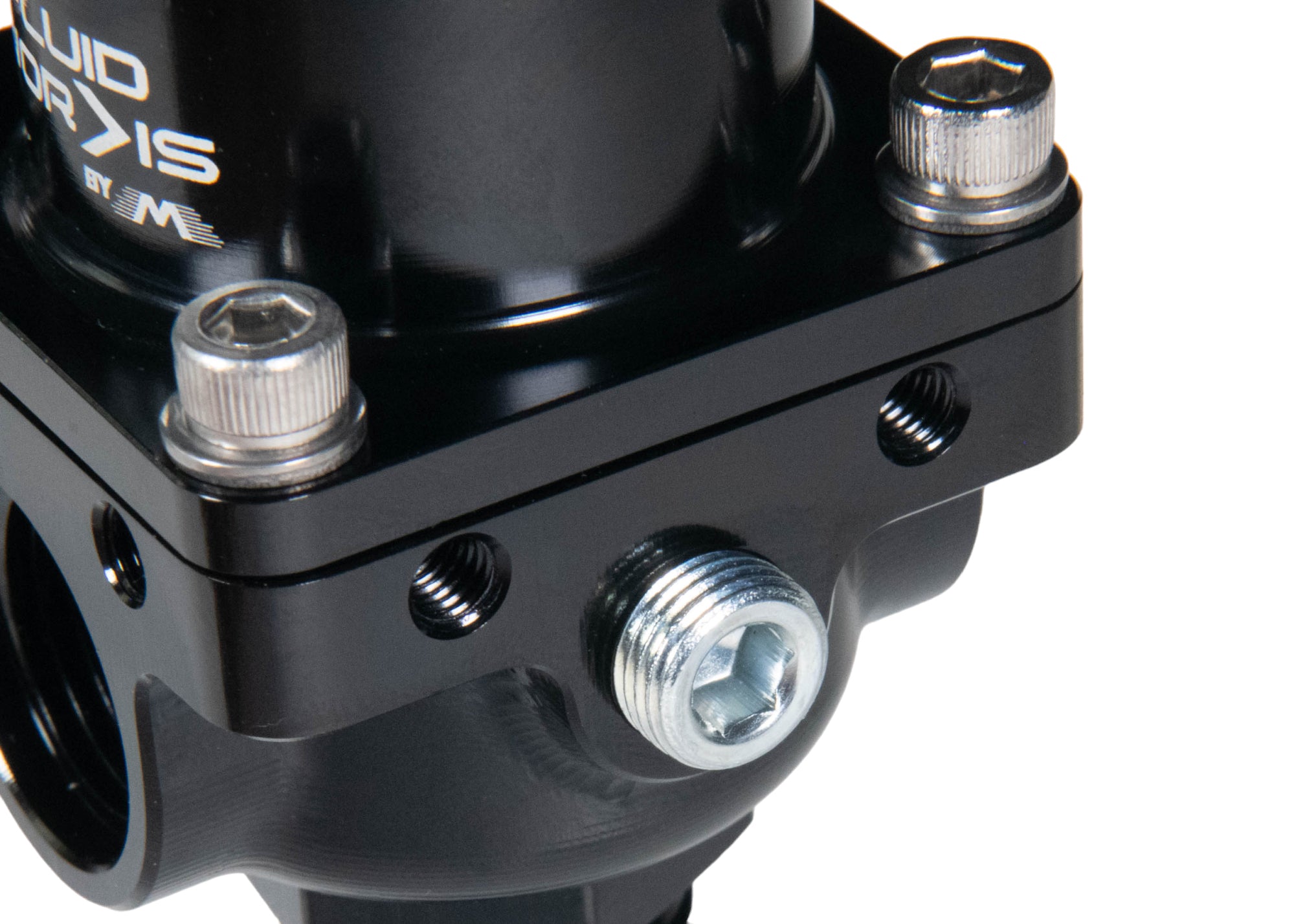 Fluidworks 1-10 GPM Adjustable Fuel Pressure Regulator 35-70 PSI with 180 Degree Fittings - Perfect for Automotive Fuel Systems, Marine Engines & Industrial Applications