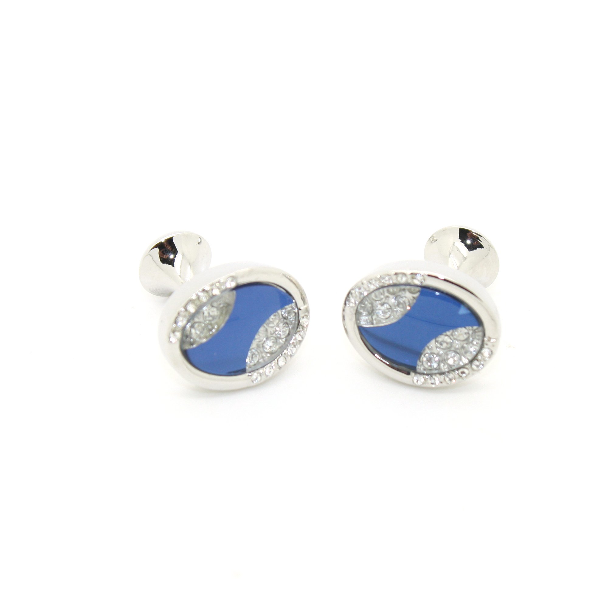 Elegant Gemstone Cufflinks Set with Premium Jewelry Box - Perfect for Weddings, Business Meetings & Formal Events