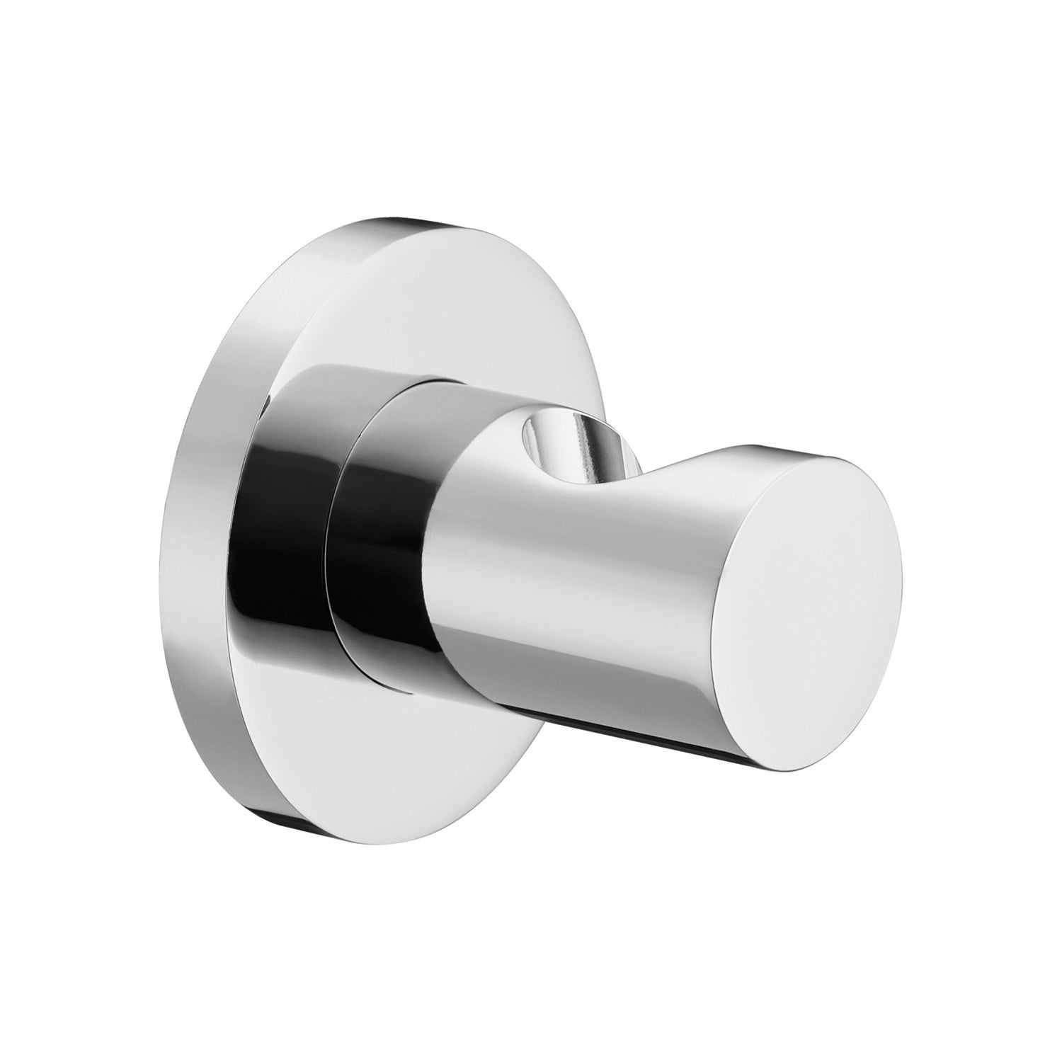 Dax 044 CR Brass Round Shower Holder with Chrome Finish - Bathroom Accessory for Modern & Traditional Showers - Perfect for Home, Hotel & Spa Use