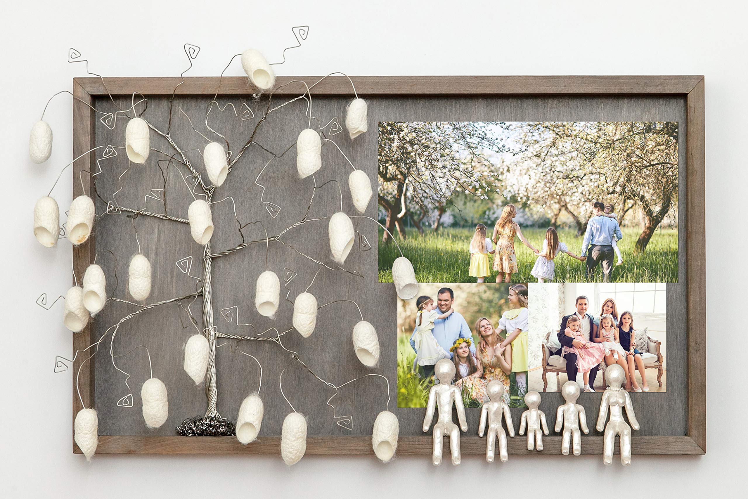 4th & 12th Anniversary Silk Gift Set for Couples - Personalized Wedding Family Tree Keepsake for Her, Him, In-Laws & Grandmother - Romantic 'I Love You More' Willow Design - Perfect for Anniversaries, Valentine's Day & Special Occasions