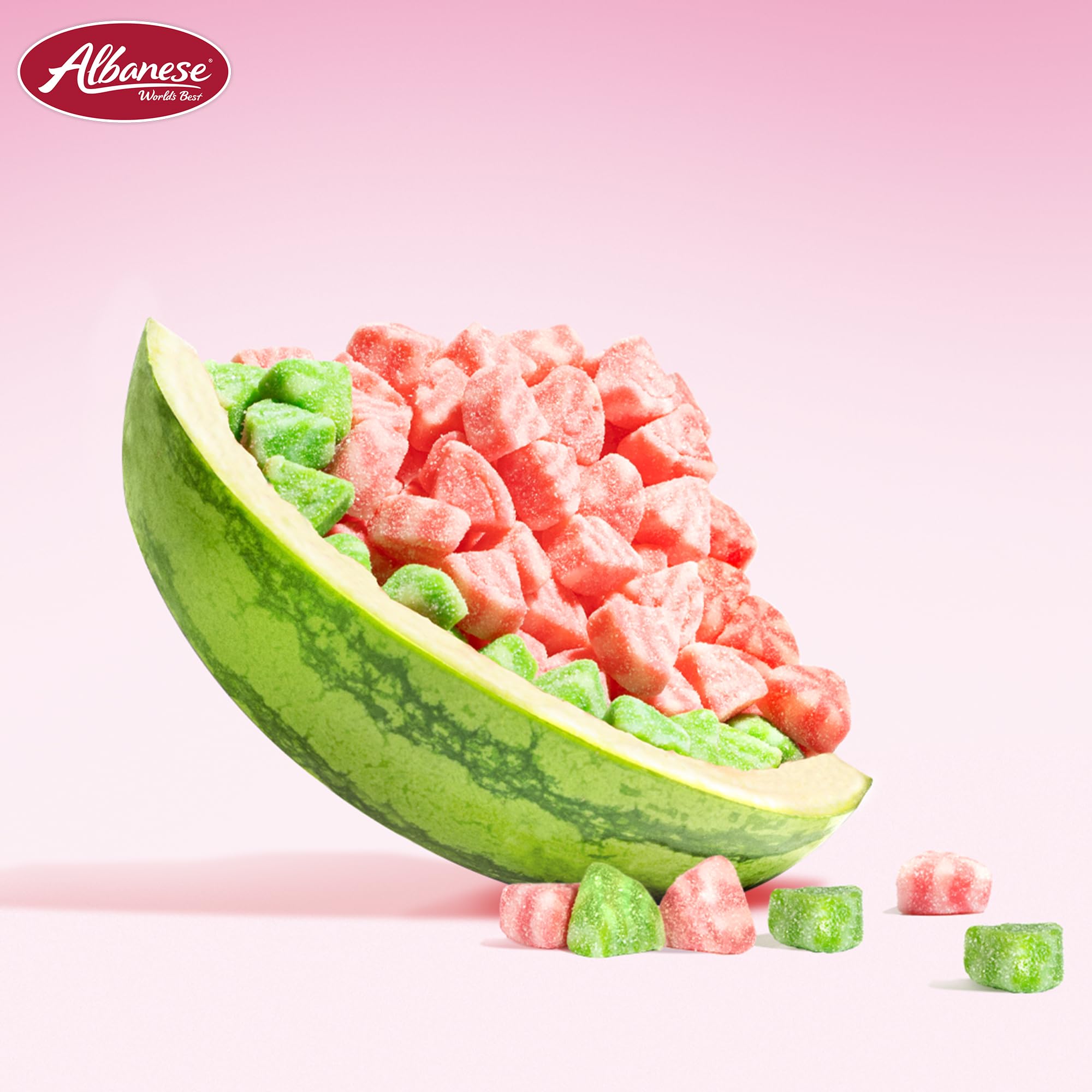 Albanese World's Best Gummy Watermelon Slices - 4.5 lb Bulk Bag of Soft & Chewy Candy - Perfect for Parties, Movie Nights & Office Snacks