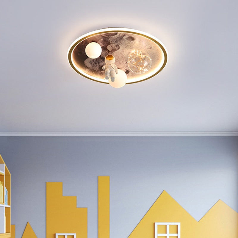 Astronaut LED Chandelier Light - Space-Themed Ceiling Fixture for Kids Bedroom & Nursery Decor | Perfect for Themed Rooms, Birthday Parties & Space Enthusiasts