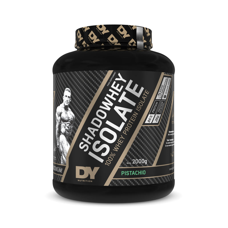 DY Nutrition Shadowhey Whey Protein Isolate 2kg (4.4 lbs) - Pistachio Flavor for Muscle Recovery & Post-Workout Nutrition - Ideal for Gym, Fitness & Bodybuilding