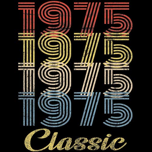 1975 Vintage Retro 50th Birthday T-Shirt for Men - Classic 50 Year Old Birthday Gift Idea - Perfect for 50th Birthday Parties & Milestone Celebrations