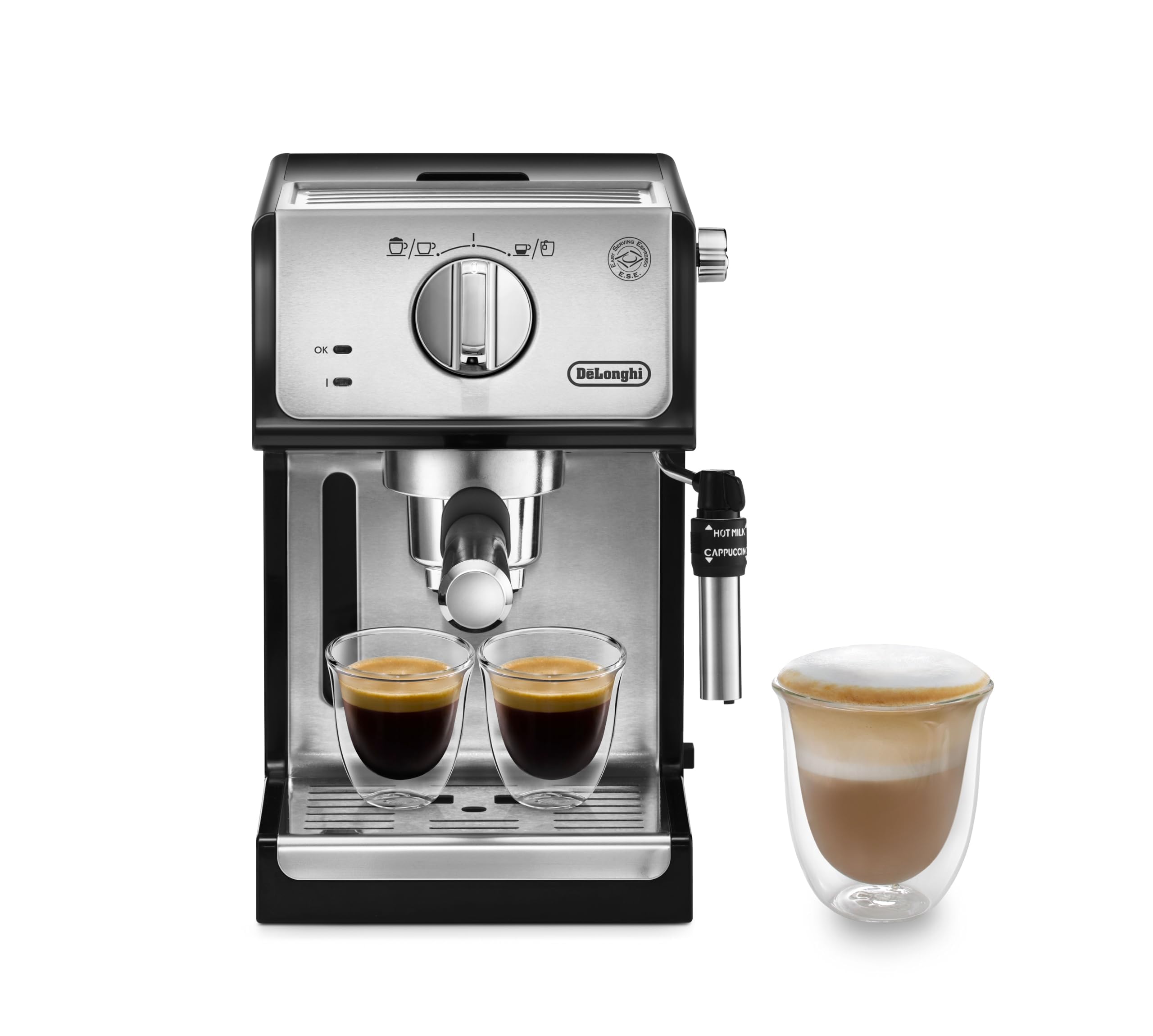 De'Longhi ECP35.31 Traditional Barista Pump Espresso Machine - Professional Coffee & Cappuccino Maker for Home Use, Black | Perfect for Espresso Lovers & Entertaining Guests
