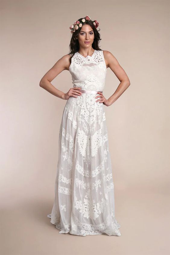 Lotus Threads Contra Gown - Elegant Floral Print Maxi Dress for Women | Perfect for Weddings, Parties & Special Occasions