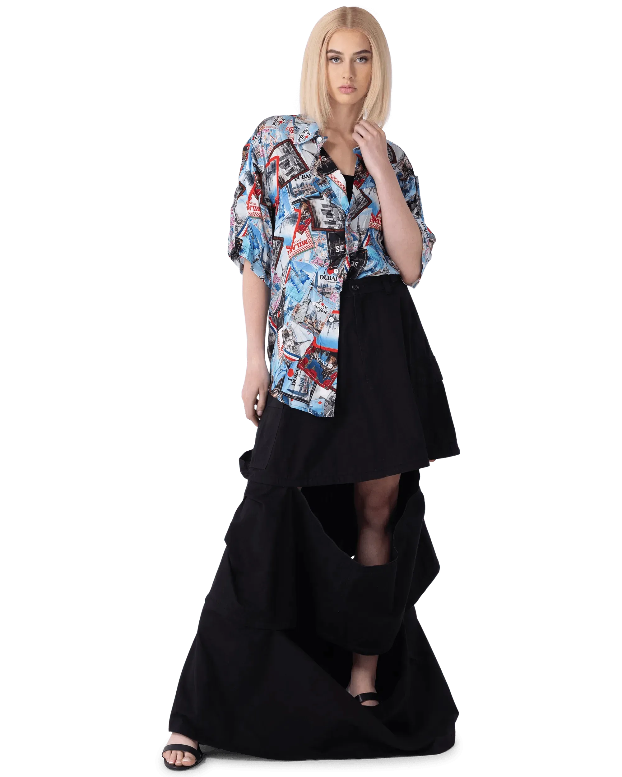 Durable Cotton Ripstop Maxi Cargo Skirt for Women - Outdoor Hiking, Travel & Casual Wear