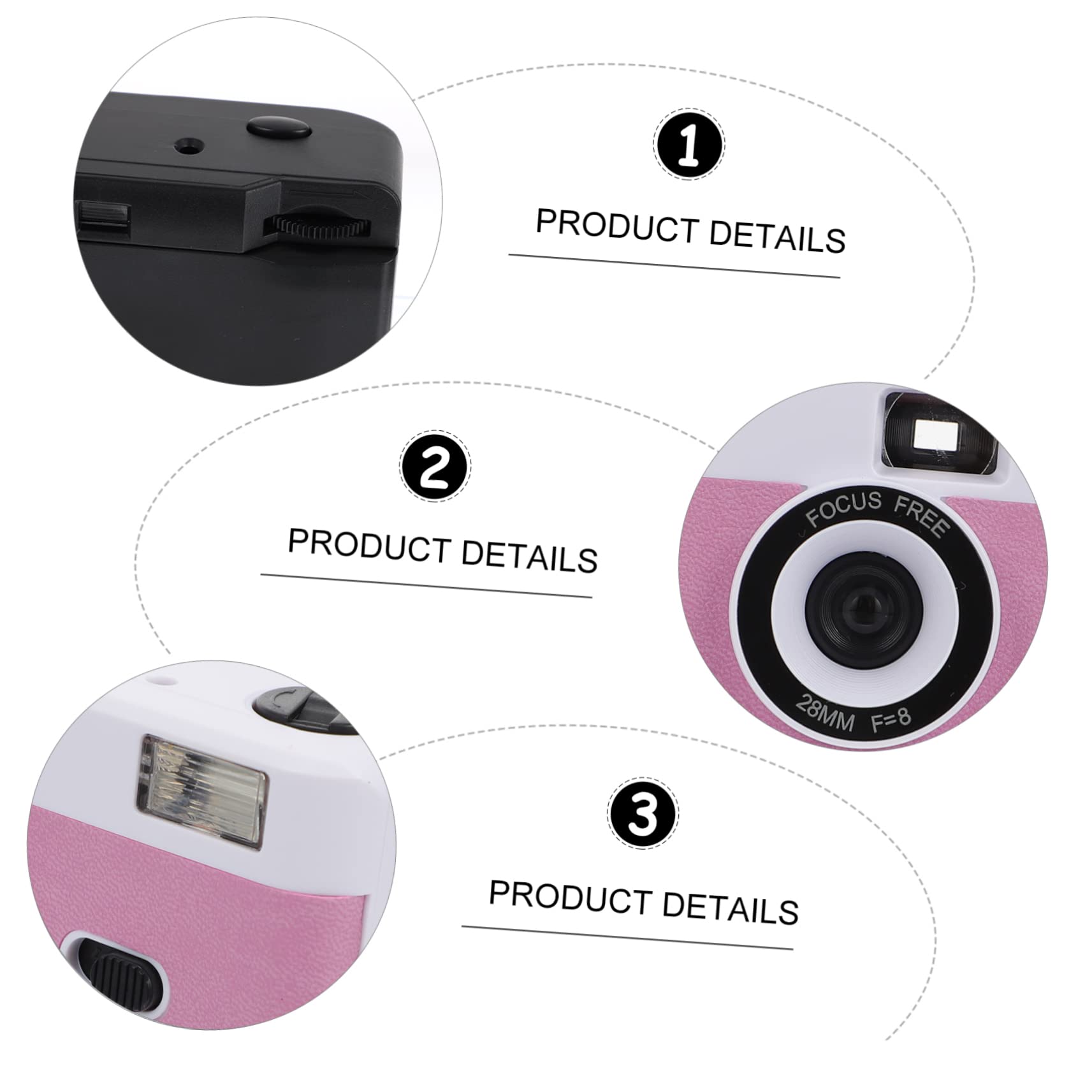 Angoily 3-Pack 35mm Film Camera with Flash - Reusable Vintage Retro Camera for Adults & Teens - Perfect for Travel, Parties & Photography Enthusiasts