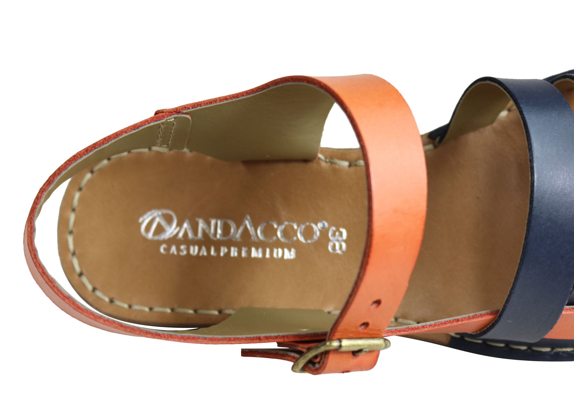 Andacco Aprili Women's Comfortable Flat Leather Sandals - Handmade in Brazil - Perfect for Beach, Vacation & Summer Outfits