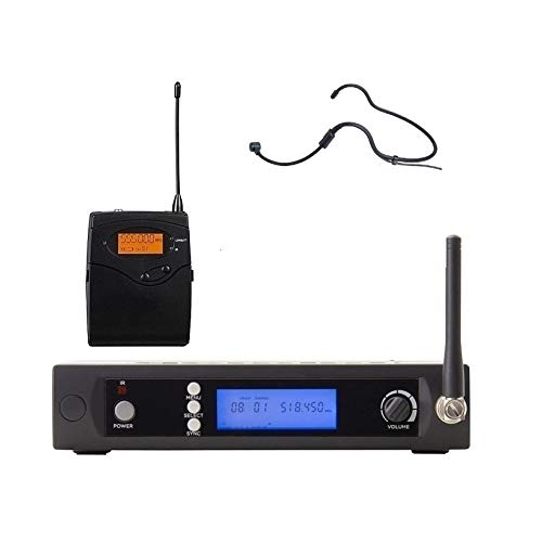BL-3100 Professional UHF Wireless Headset Microphone System - 100 Channel Clear Sound for Church, Wedding, Presentation & School Play - Perfect for Public Speaking, Karaoke & Live Performances