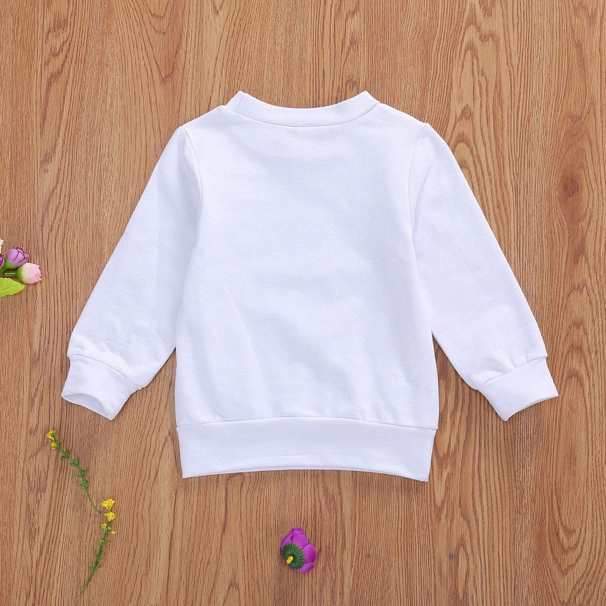BeQeuewll Baby Boys & Girls Cotton Letter Print Sweater - Long Sleeve Pullover Top for Toddler & Infant | Fall Winter Warm Clothes for Playdates, Holidays & Family Photos