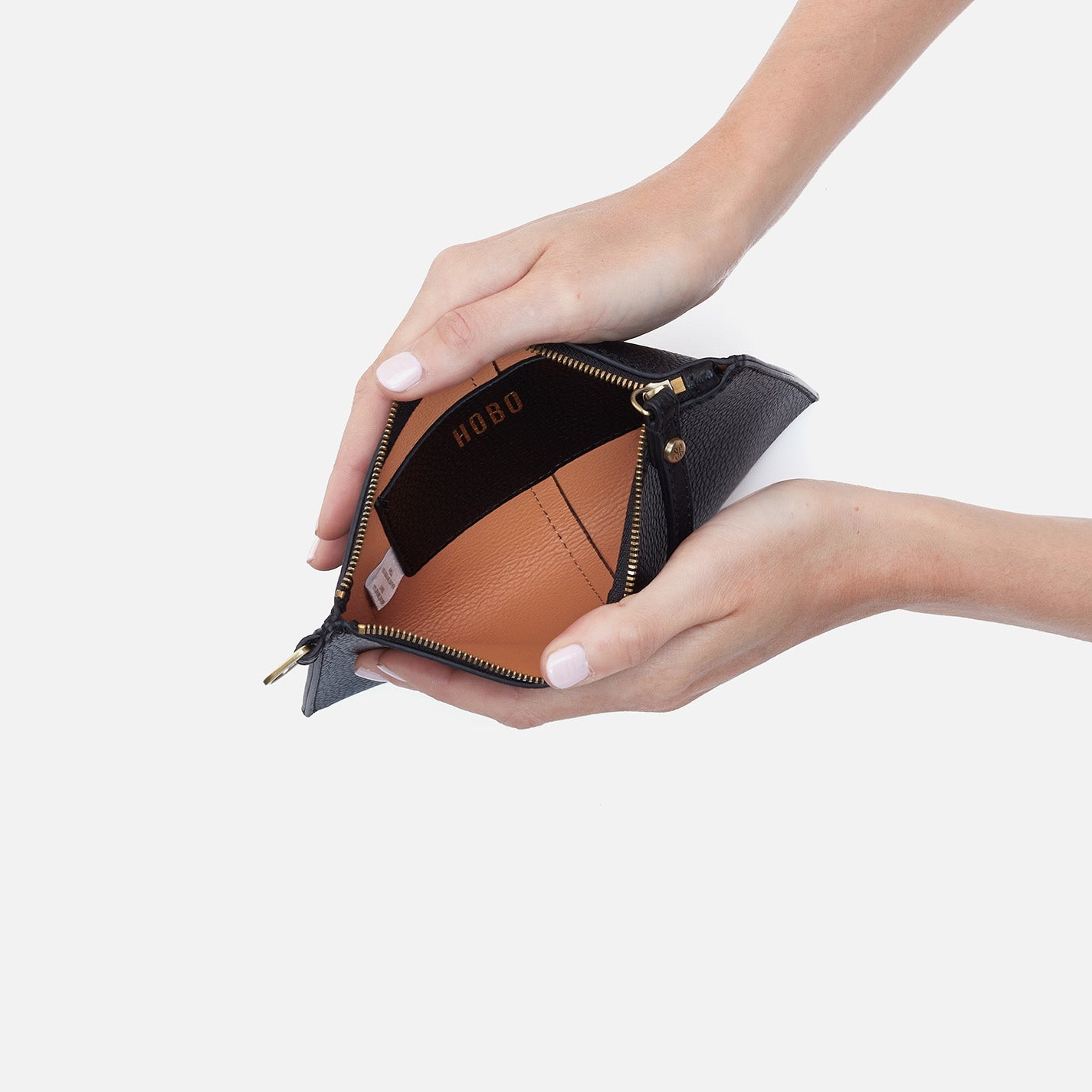 Vida Small Leather Pouch - Micro Pebbled Black Crossbody Bag for Women | Perfect for Travel, Work & Everyday Essentials