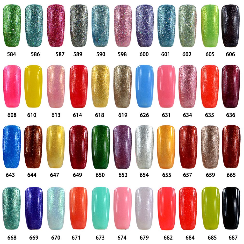 Vishine UV Gel Nail Polish Set - Soak Off Manicure Kit with Light Coral (674) for Salon & Home Nail Art - Long Lasting & Shine Finish for Parties, Weddings & Daily Wear