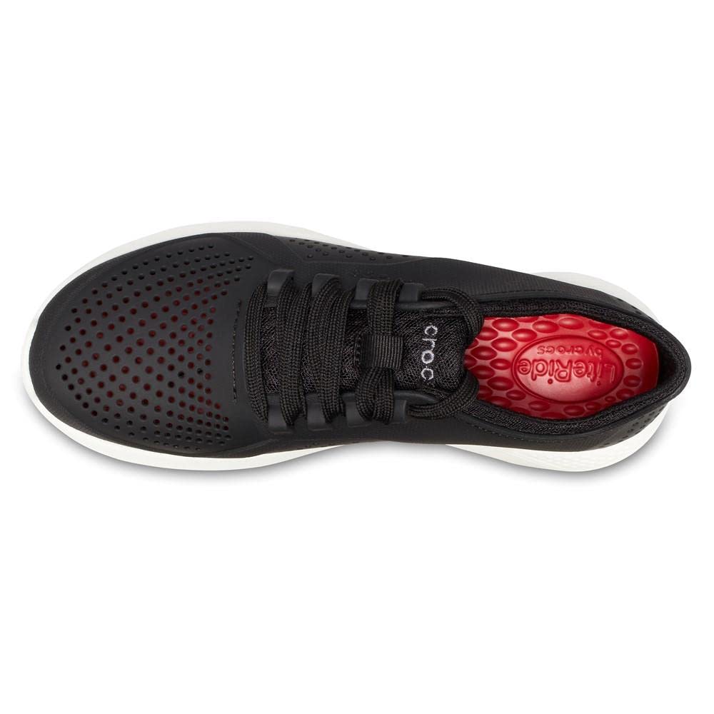 Crocs Women's Literide Pacer Lace-up Sneakers - Comfortable Walking Shoes for Women | Lightweight & Cushioned for Everyday Wear, Gym, and Travel
