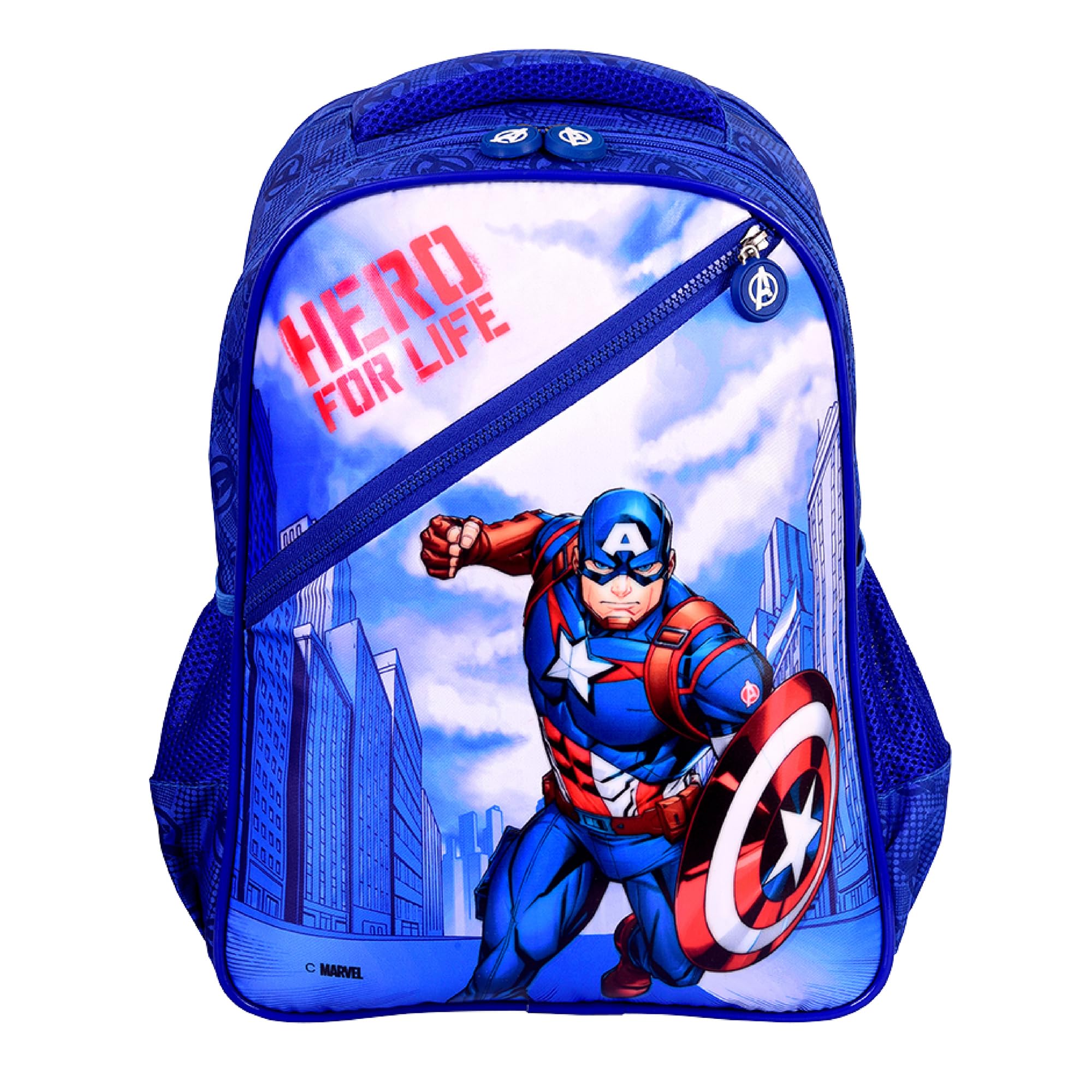 **Karston Marvel Avengers School Backpack for Boys - 16 Inch Water Resistant Kids Backpack (30L) - Spiderman Hulk Ironman Design - Perfect for School, Travel, Picnic & Gifts**