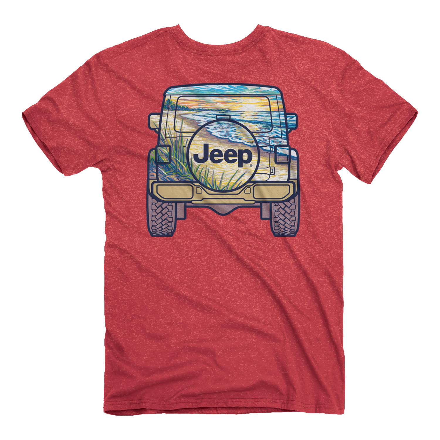 Jeep Back to The Beach Vintage T-Shirt for Men & Women - Casual Summer Graphic Tee for Beach Outings, Road Trips & Jeep Enthusiasts