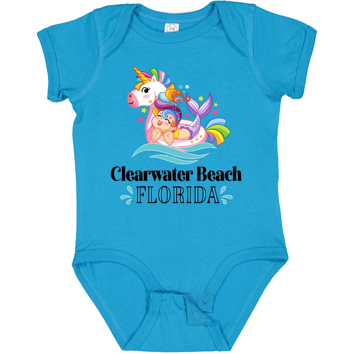 Inktastic Clearwater Beach Florida Baby Bodysuit - Cute Florida-Themed Onesie for Infants & Toddlers - Perfect for Beach Vacations, Family Photos & Florida Souvenirs