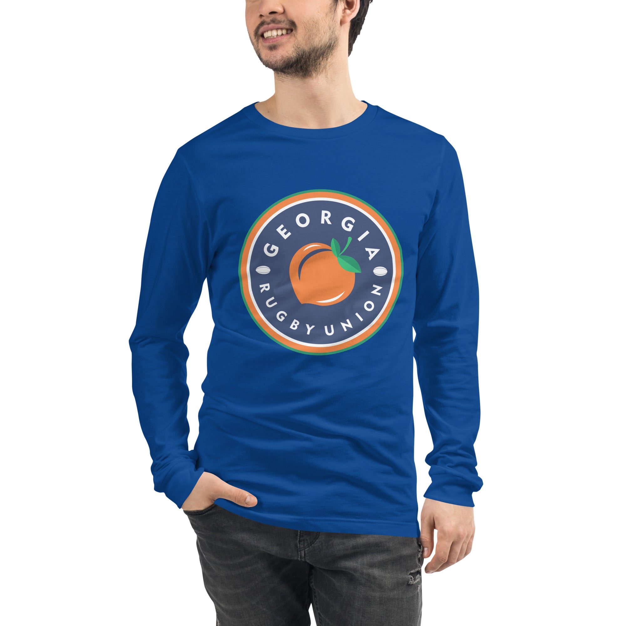 Georgia Rugby Union Long Sleeve Performance Shirt - Moisture Wicking, Breathable Jersey for Rugby Players & Fans - Perfect for Training, Matches & Game Day Support