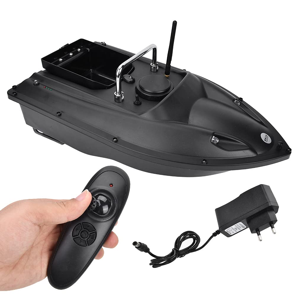 SUNGOOYUE Wireless Remote Control Fishing Lure Boat - 500m Range RC Bait Feeder with LED Light & Fish Finder | Perfect for Lake, River & Saltwater Fishing Adventures