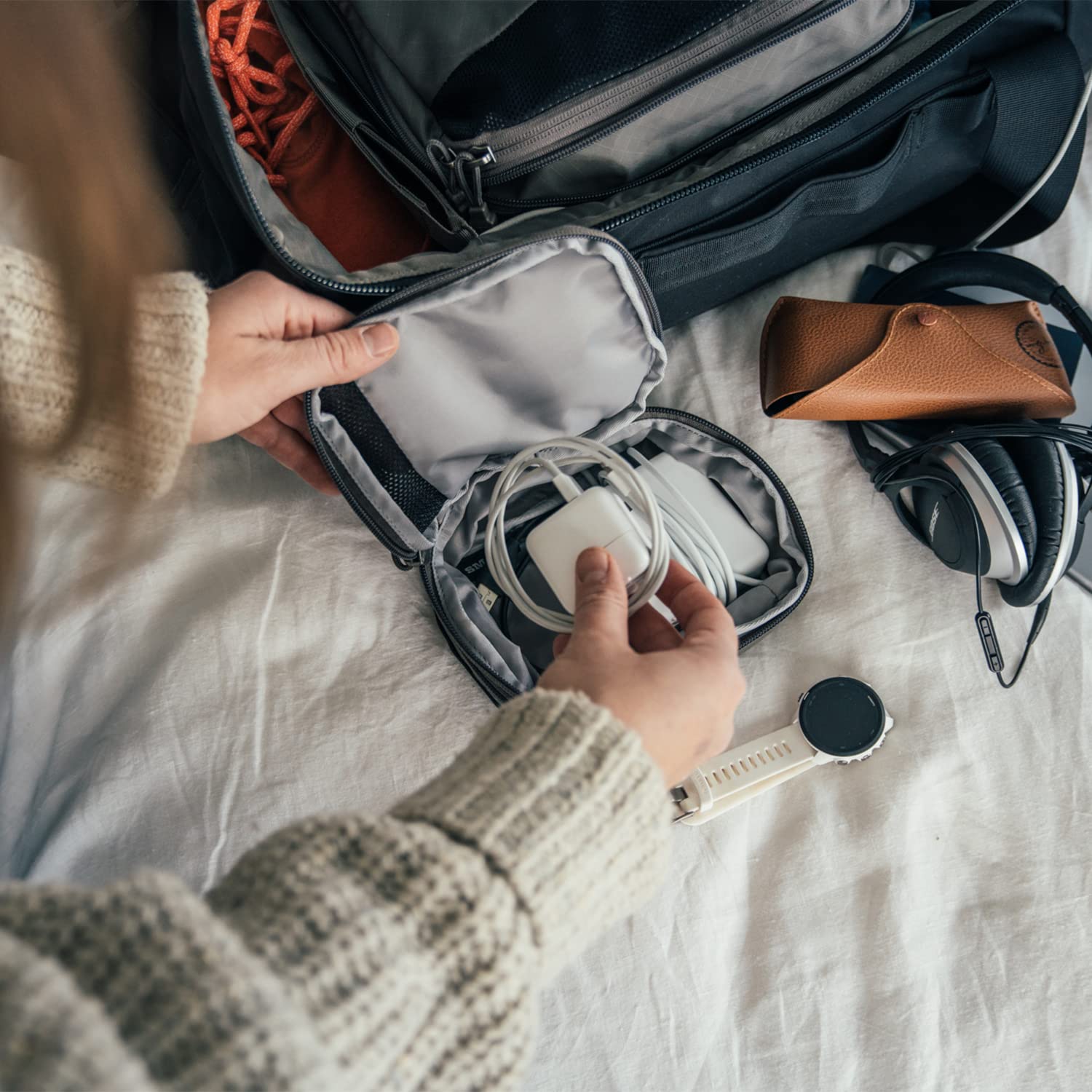 YETI Crossroads Packing Cube for Travel Bags, Duffels & Luggage - Small Gray Organizer for Clothes & Accessories - Perfect for Weekend Trips & Business Travel