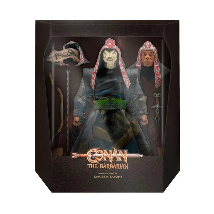 Conan The Barbarian ULTIMATES! Thulsa Doom (Demigod Serpent) Action Figure - Collectible Fantasy Warrior Statue for Display & Role Play | Perfect for Comic Fans, Collectors & D&D Enthusiasts