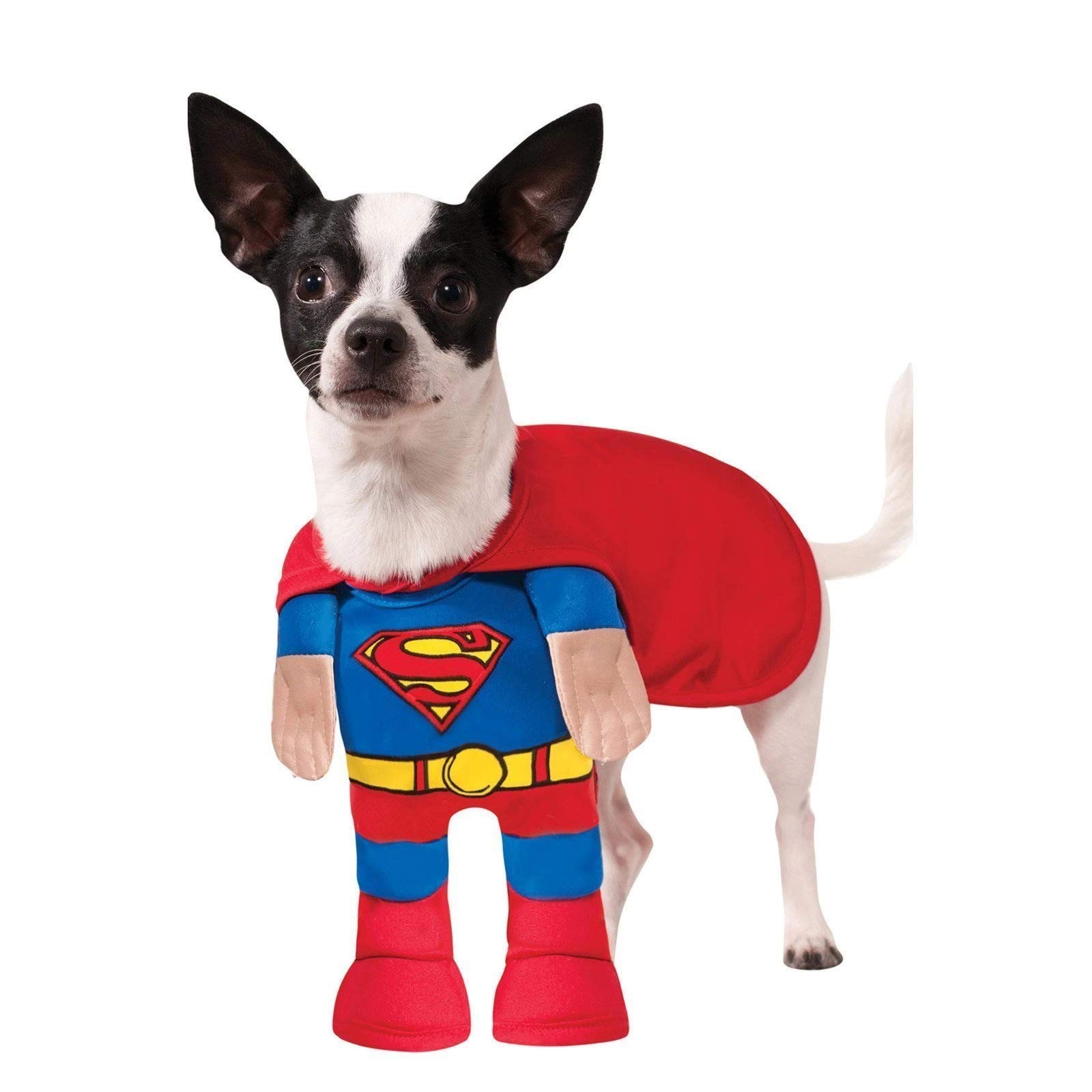 DC Comics Superman Pet Costume for Small Dogs - Official Licensed Superhero Halloween & Cosplay Outfit for Pets - Perfect for Halloween Parties, Dress-Up & Photo Shoots