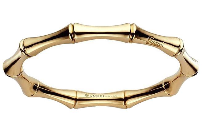 Gucci 18k Yellow Gold Medium Bamboo Bracelet for Women - Luxury Fashion Jewelry Gift for Birthday, Anniversary & Special Occasions