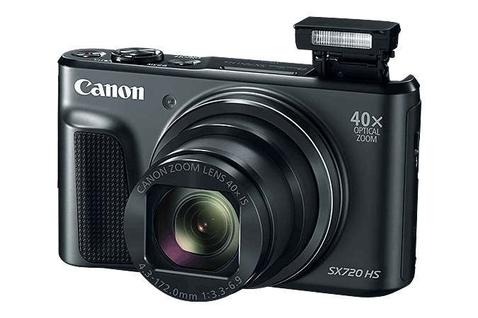 Canon PowerShot SX720HS 20.3MP Digital Camera with 40x Optical Zoom - Black | Compact Travel Camera for Vacation, Vlogging & Outdoor Photography