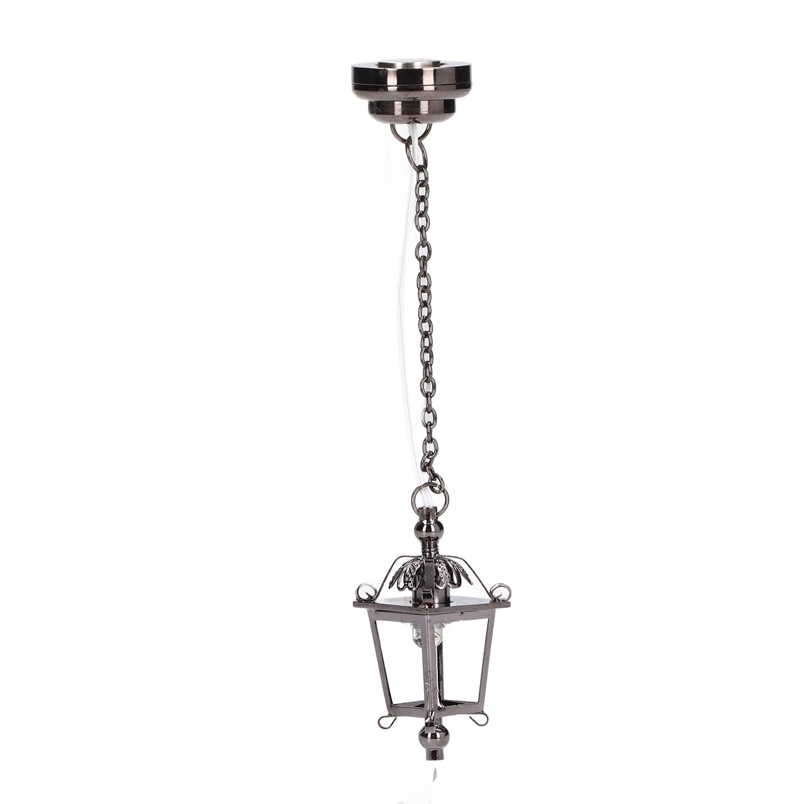 1:12 Dollhouse LED Chandelier with Adhesive Magnet - Battery Operated Mini Hanging Lamp for Kids Room Decor & DIY Dollhouse Accessories | Perfect for Dollhouse Lighting, Kids Bedroom, and Miniature House Displays
